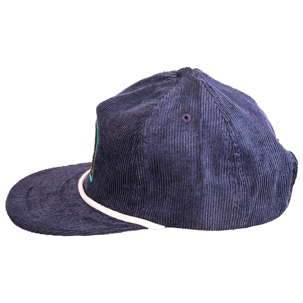 F*ck Plastic Hemp Corduroy Strapback : Blue