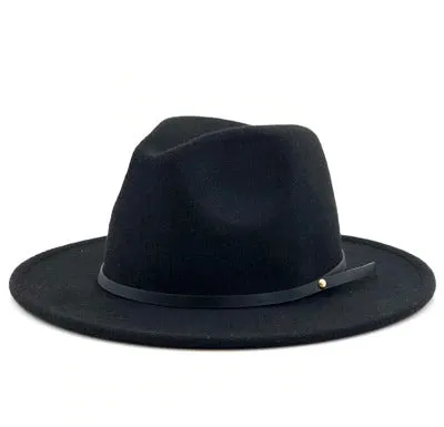 Fedora Hat Classical Wide Brim