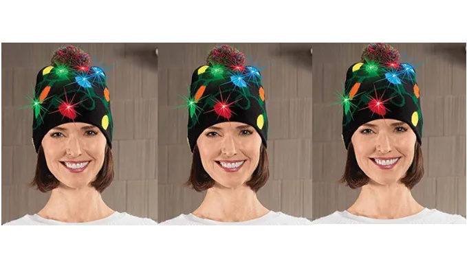 Festive Flashing Holiday Hats - Ships Next Day!