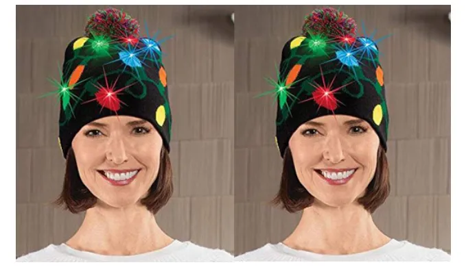 Festive Flashing Holiday Hats - Ships Next Day!