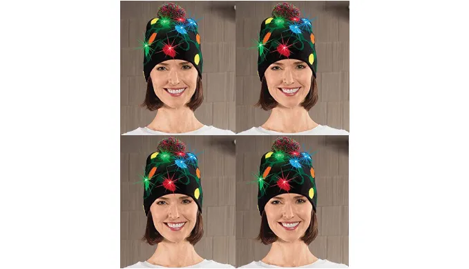 Festive Flashing Holiday Hats - Ships Next Day!