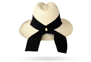 FINE 'TULUM' MAXI BOW BAND PANAMA HAT