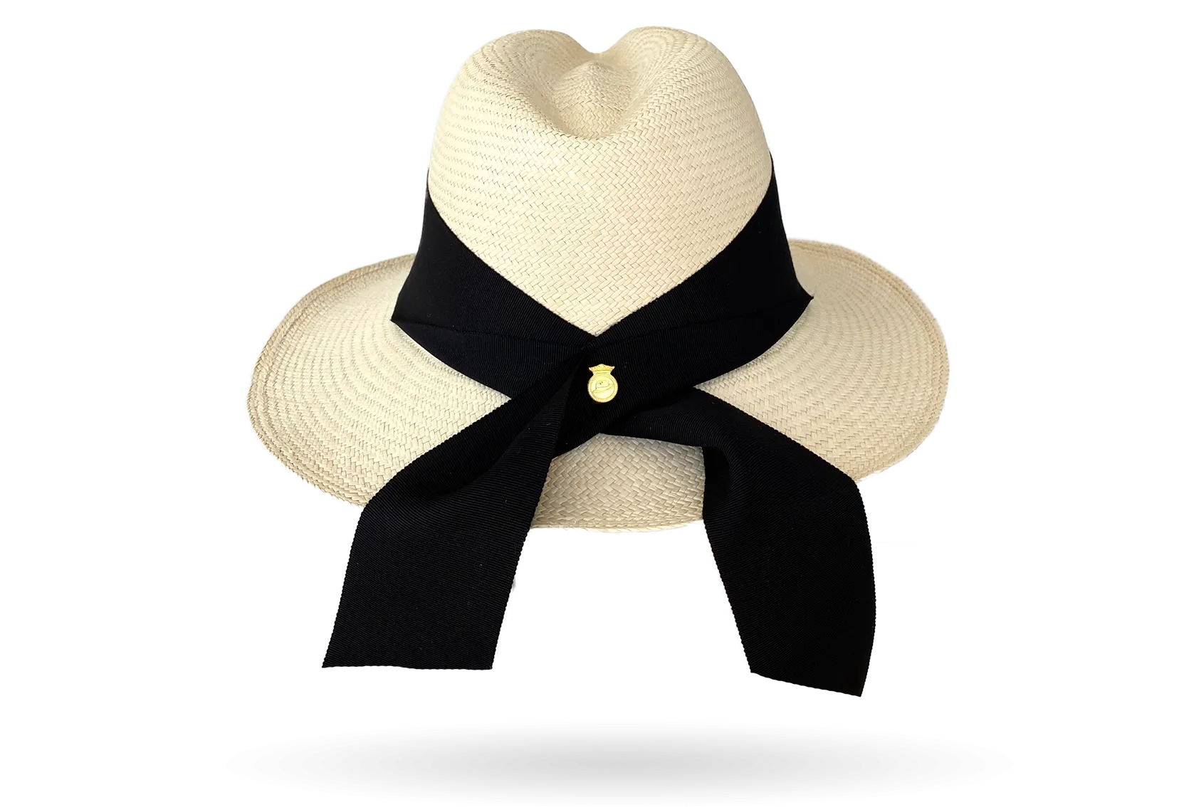 FINE 'TULUM' MAXI BOW BAND PANAMA HAT