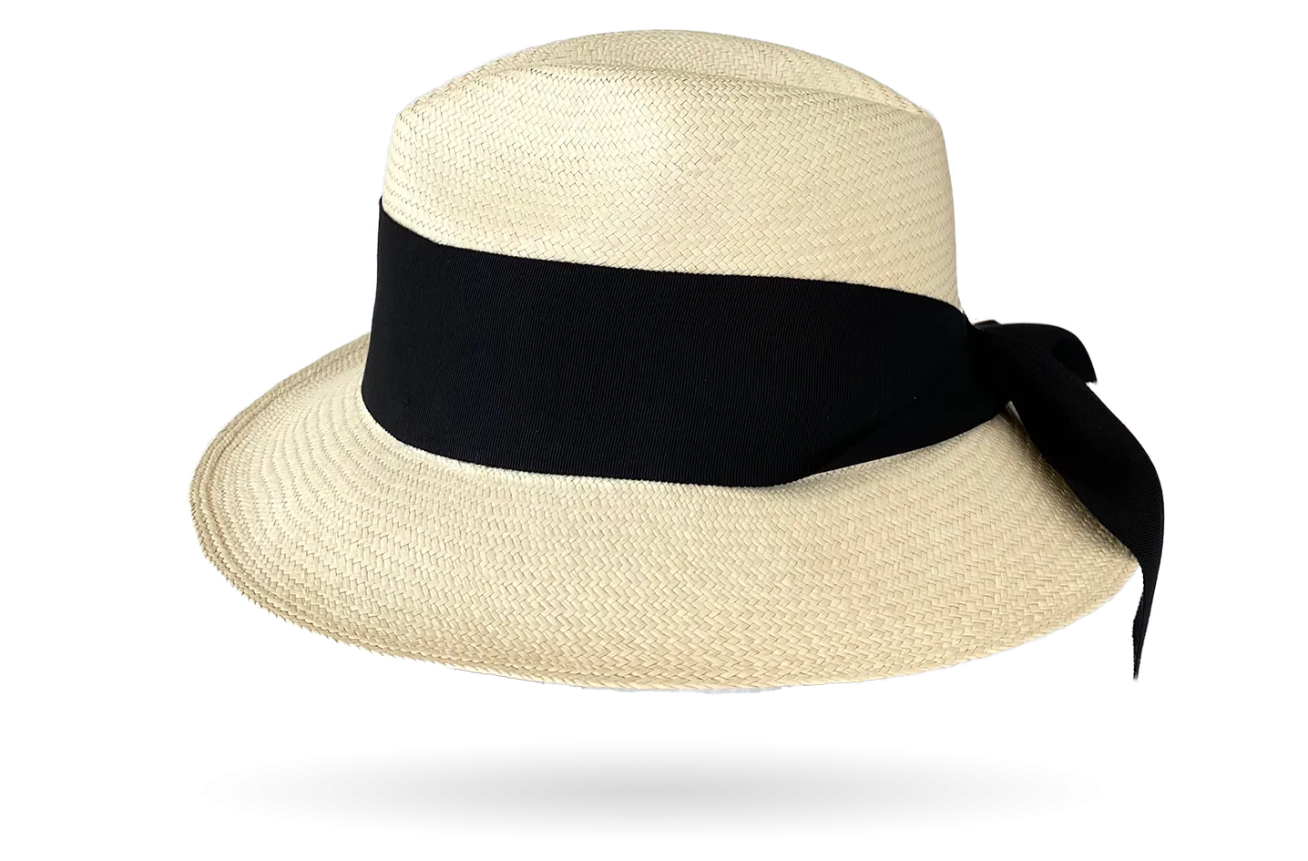 FINE 'TULUM' MAXI BOW BAND PANAMA HAT