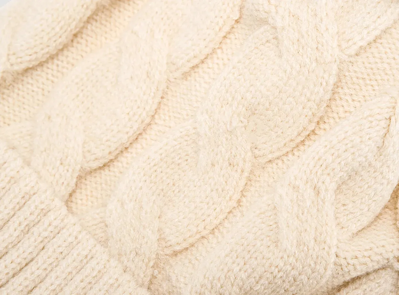 FitVille Women's Knit Beanie with Faux Fur Pom Pom