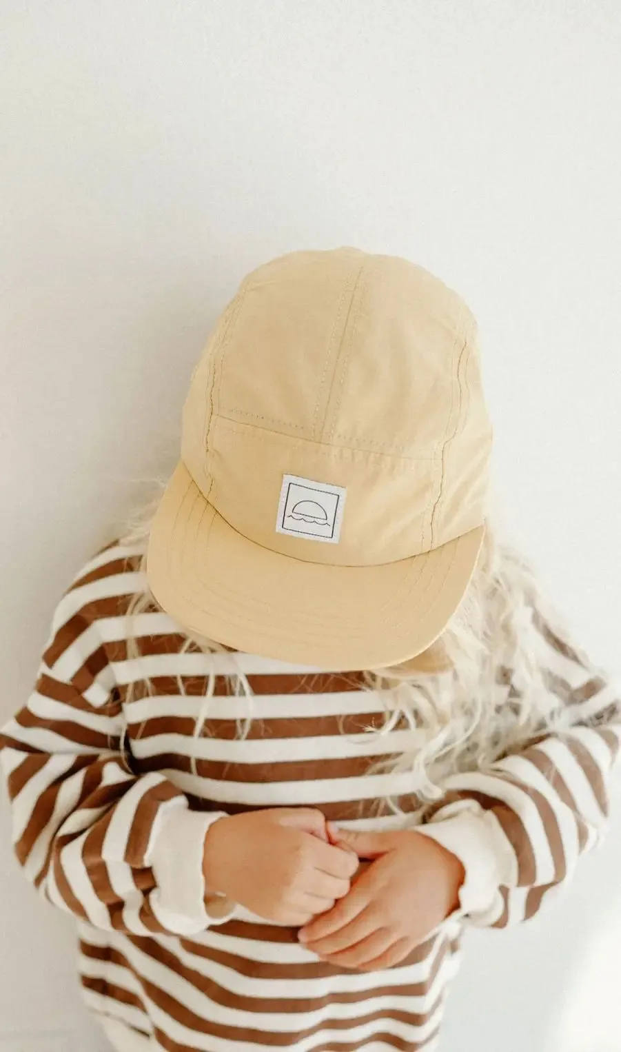 Five-Panel Cap in Sunshine - Flat Bill Hat