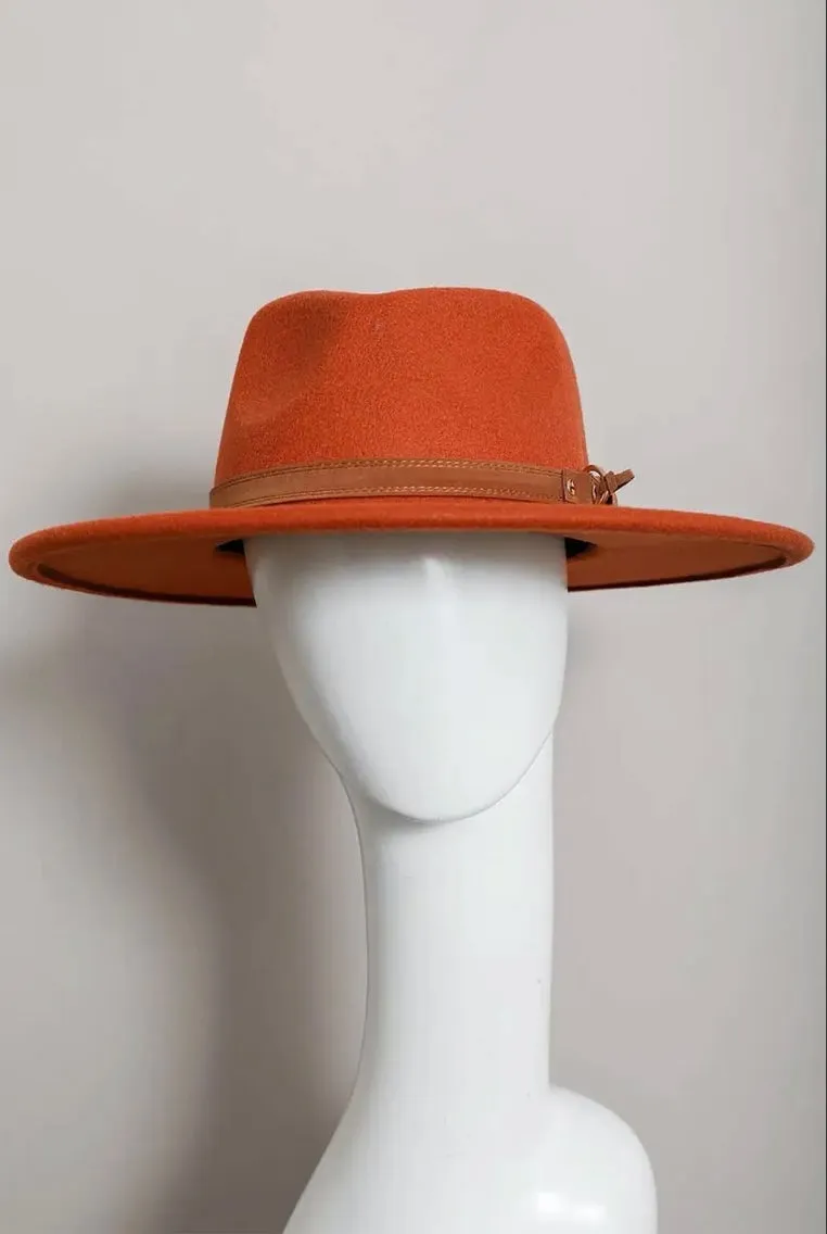 Flat Brim Buckle Hats