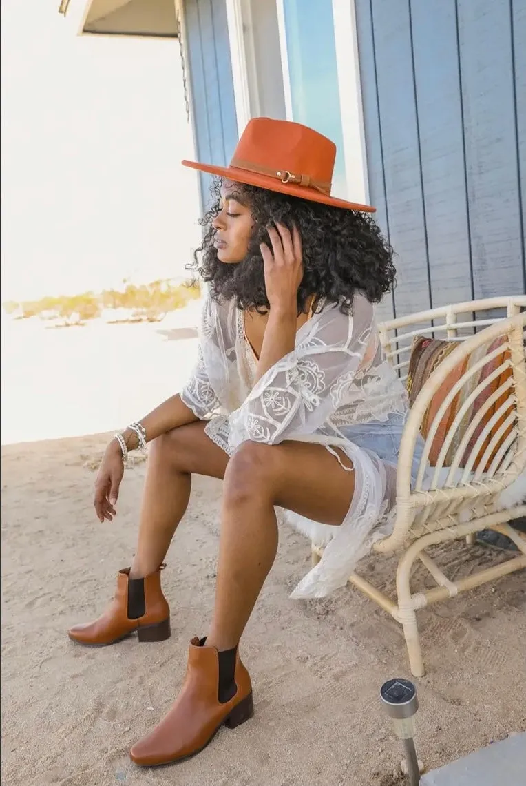 Flat Brim Buckle Hats