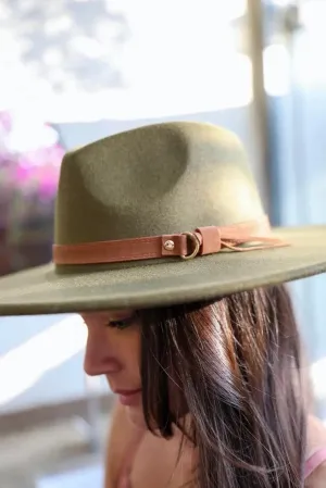 Flat Brim Buckle Hats