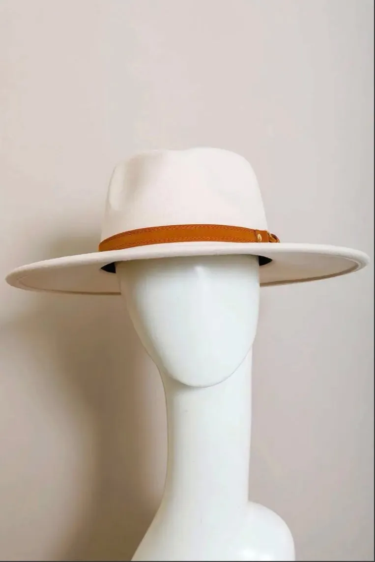 Flat Brim Buckle Hats