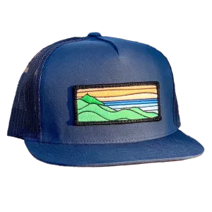 Flat Brim Trucker with Ridgecrest Patch