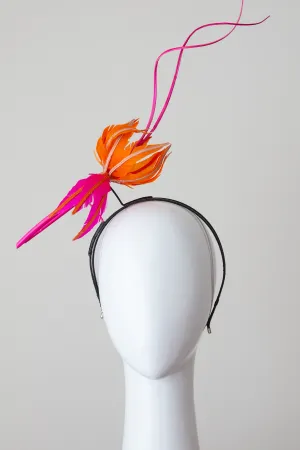Floating Feather Flower Headpiece