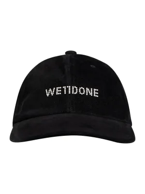 Flocked Denim Cap (Black)