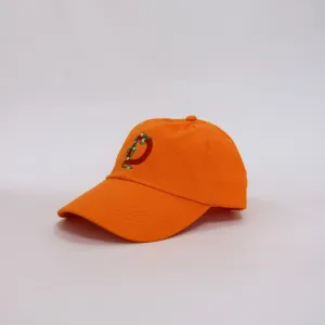 Floral Letter D Dad Hat (Yellow)