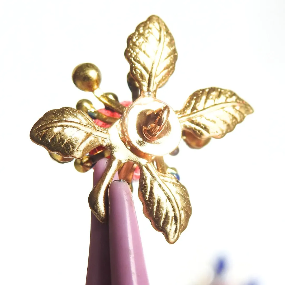 Floral-Style Jewel Buttons