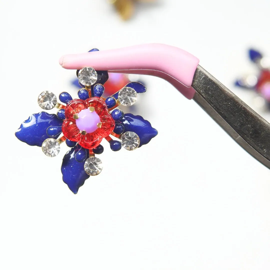 Floral-Style Jewel Buttons