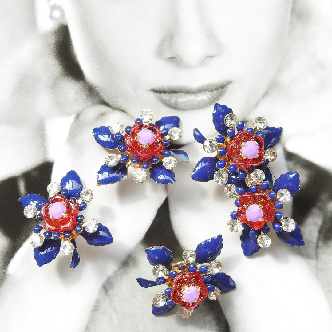 Floral-Style Jewel Buttons