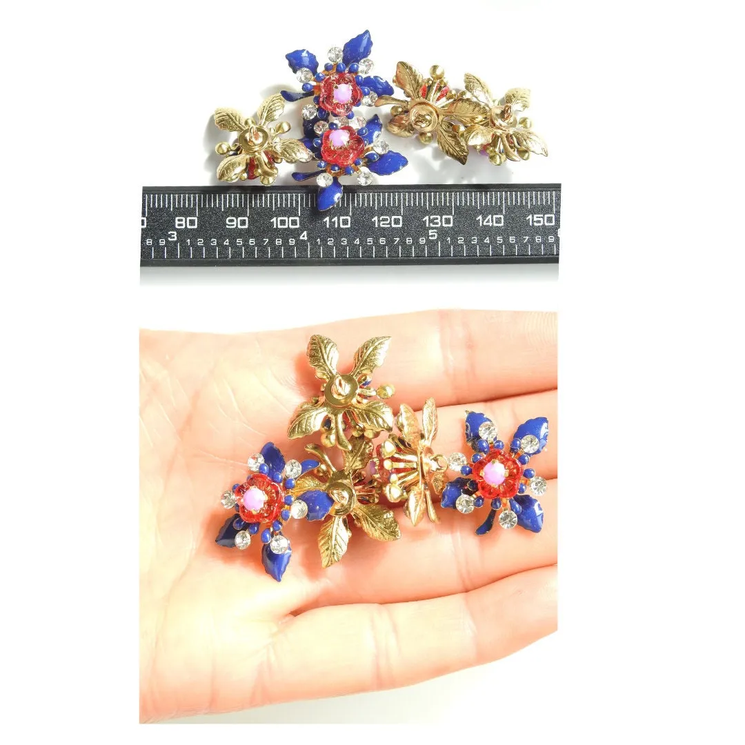 Floral-Style Jewel Buttons