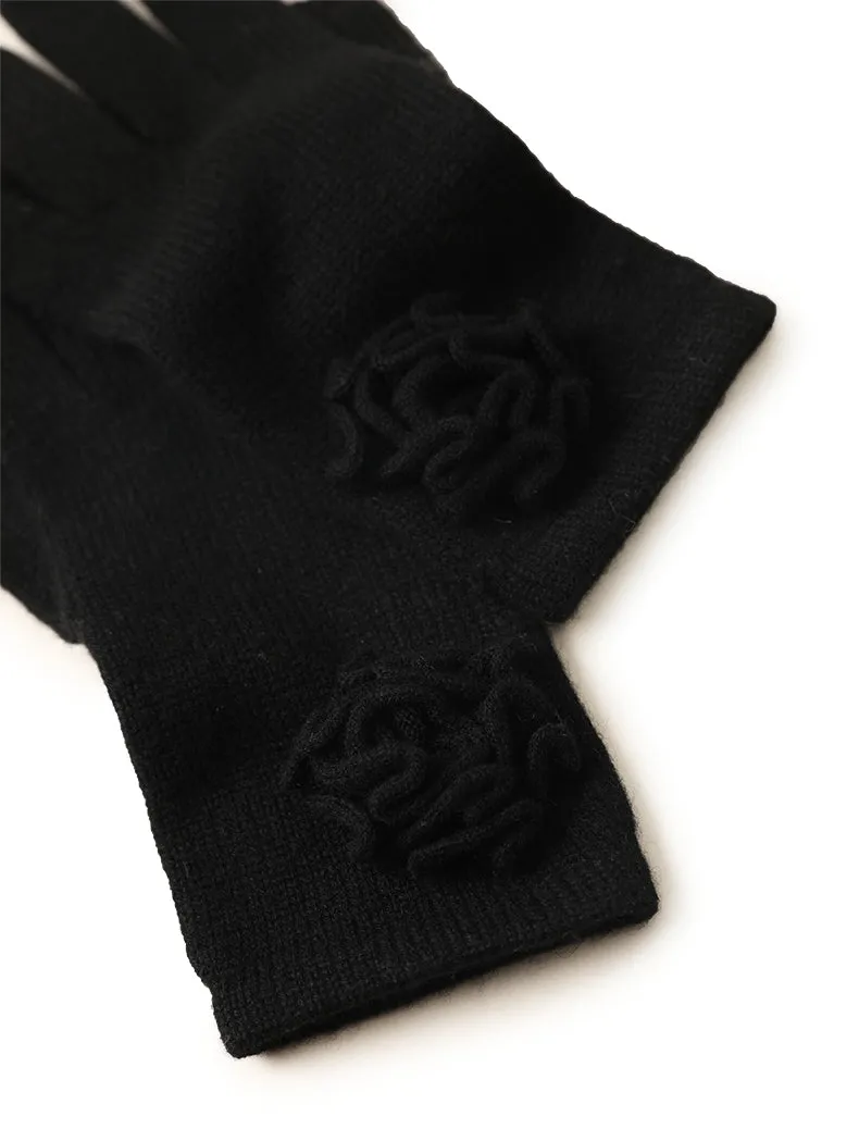 Flower hat glove set