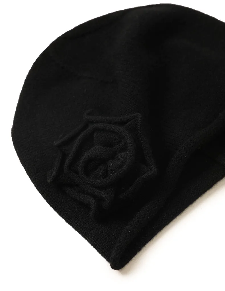 Flower hat glove set