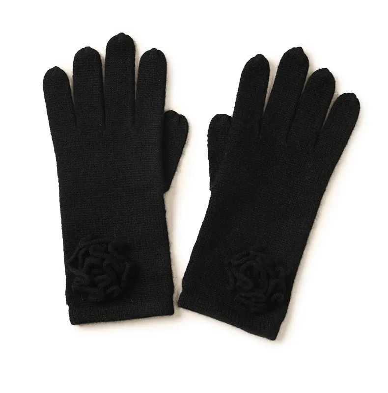 Flower hat glove set