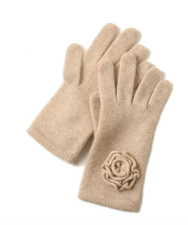 Flower hat glove set