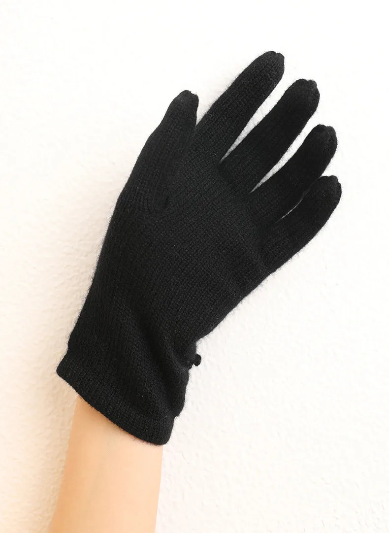 Flower hat glove set