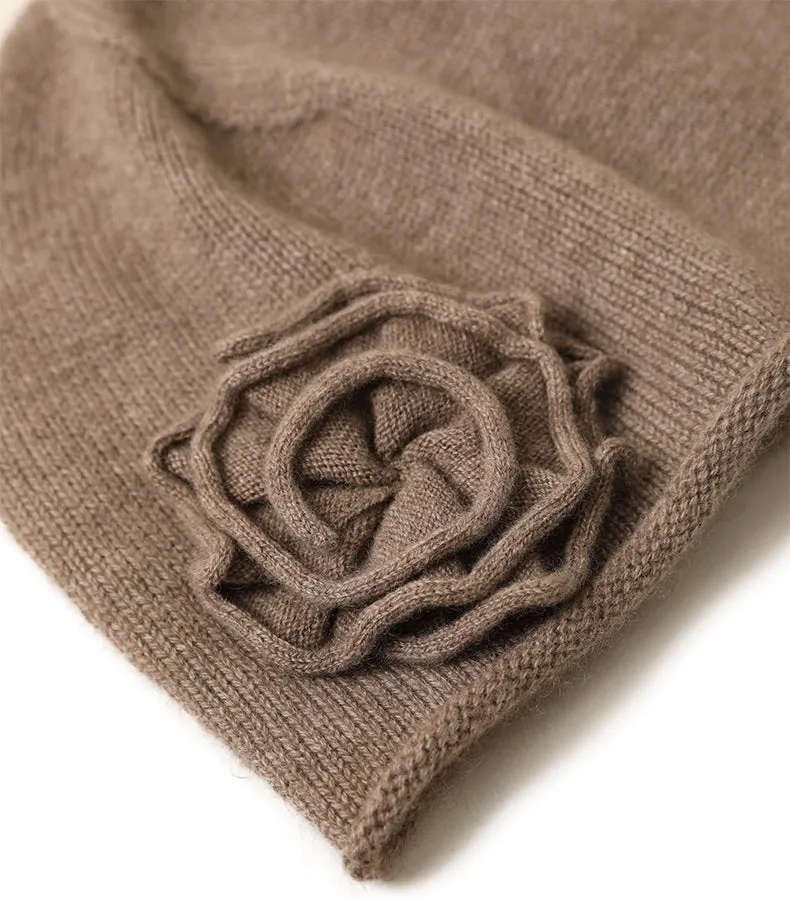 Flower hat glove set