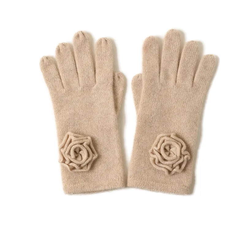Flower hat glove set
