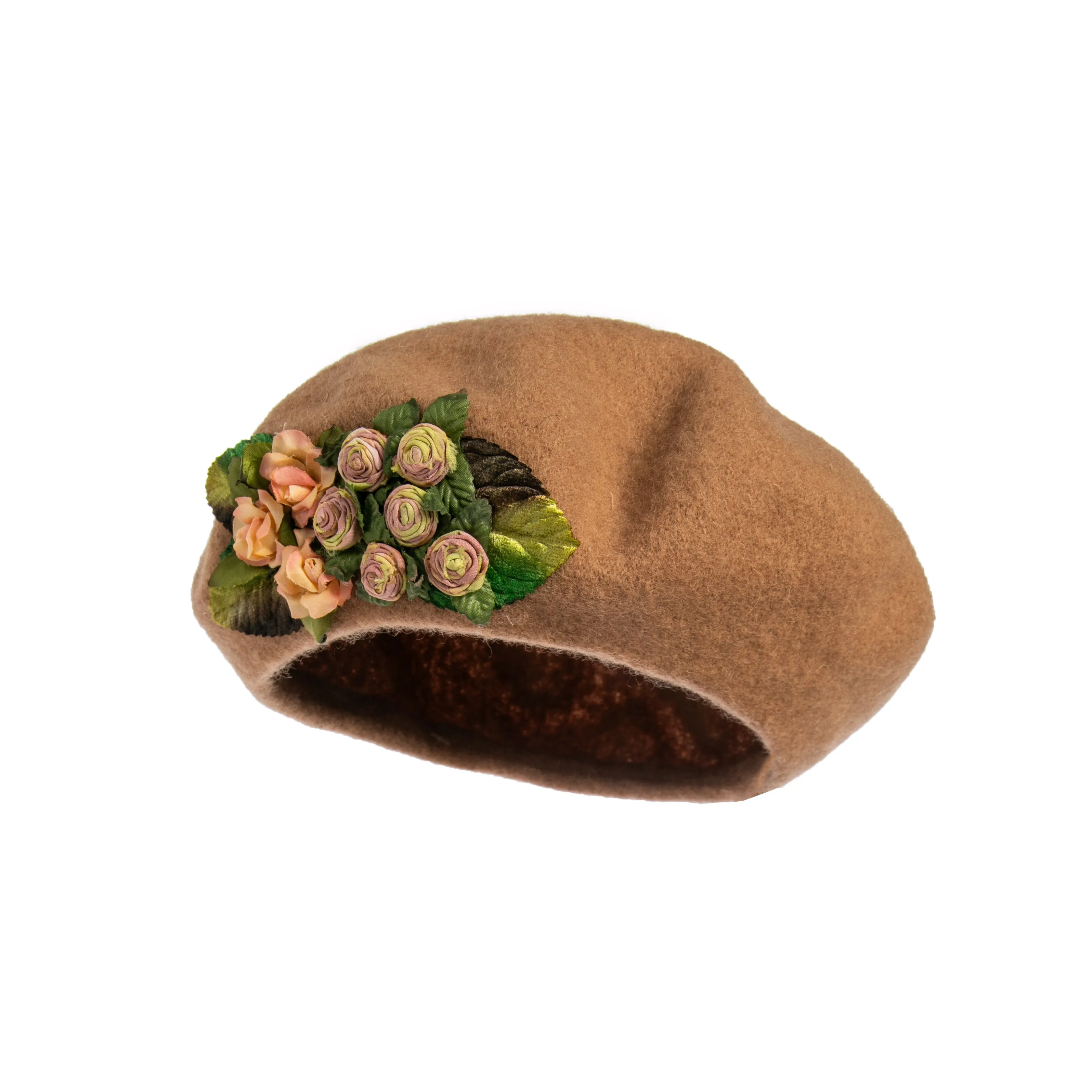 FLOWER TRIM BERET