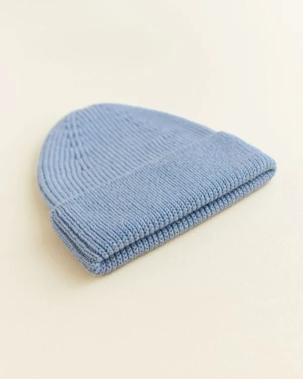 Fonzie Beanie in Light Blue