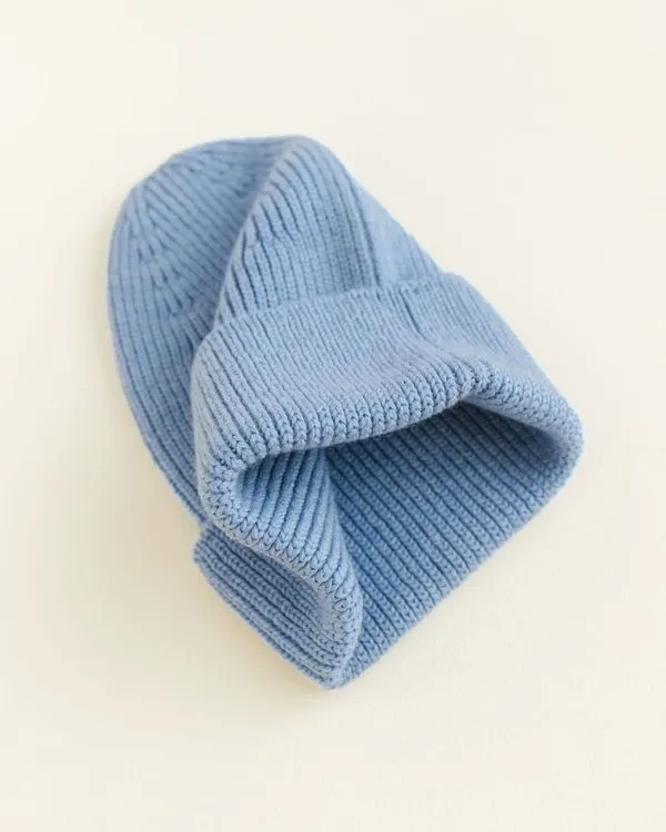 Fonzie Beanie in Light Blue