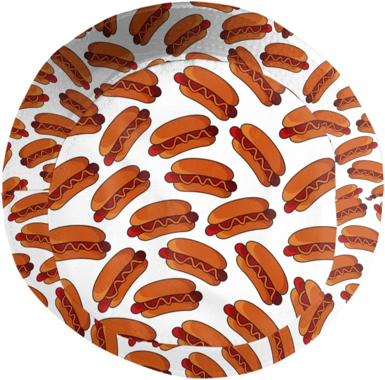 Food Pattern Bucket Hat Funny Sun Hat Fashion Fisherman Cap for Women Men