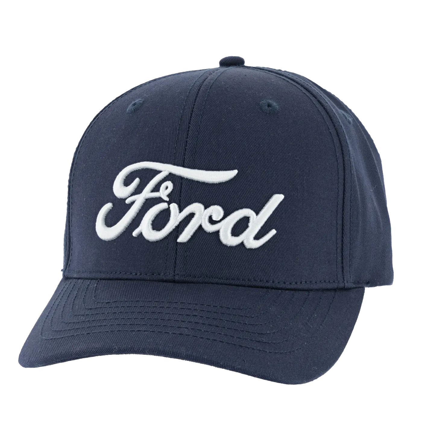 Ford Logo Men's Script 3D Embroidery Slideback Hat