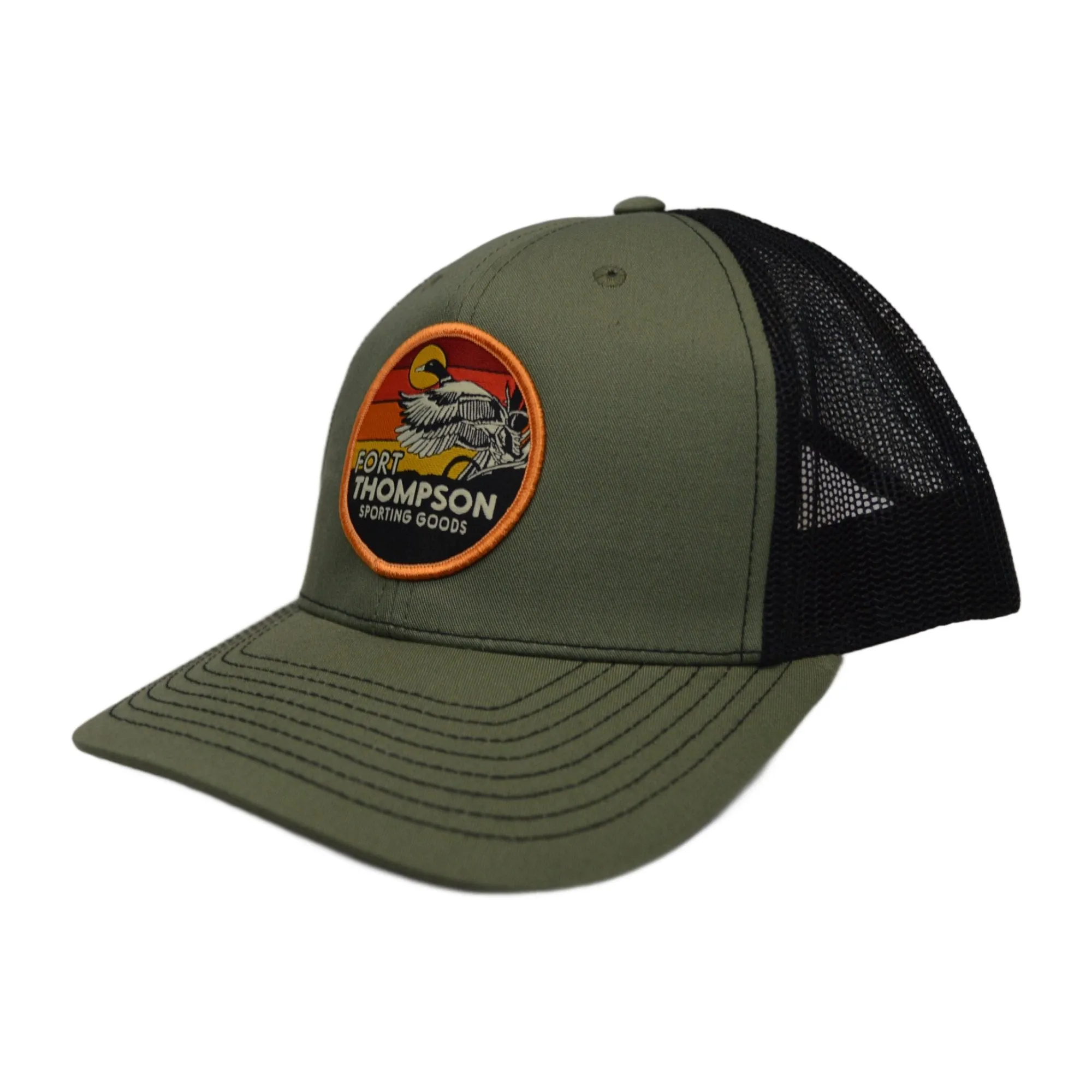 Fort Thompson Retro Circle Patch Cap