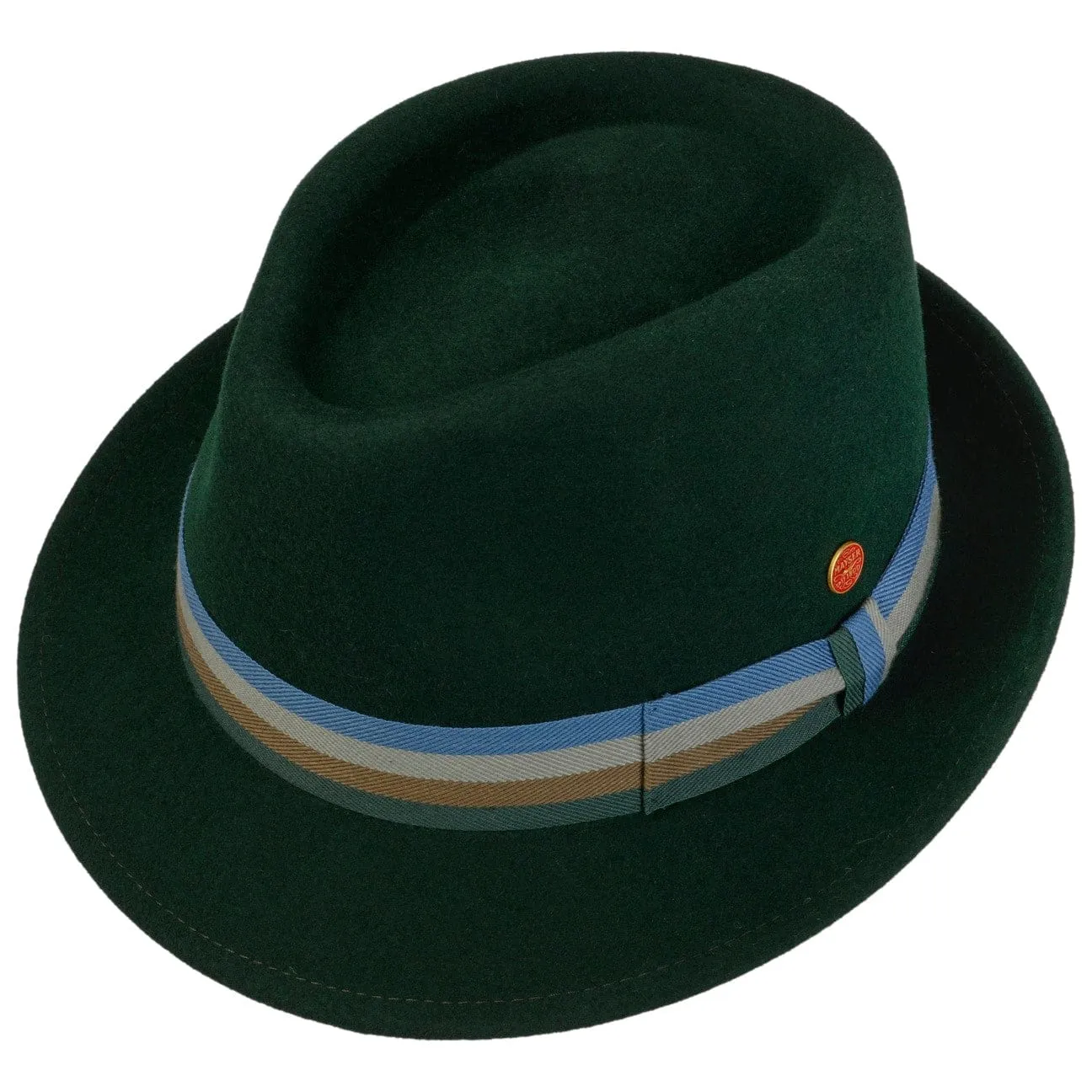 Four Colour Band Trilby Wool Hat by Mayser