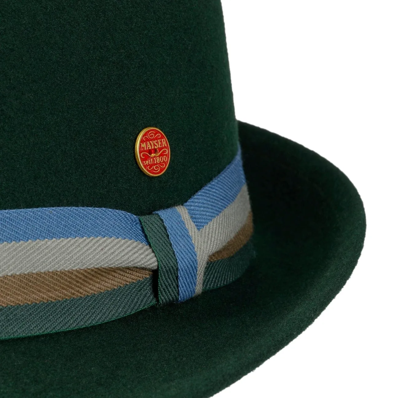Four Colour Band Trilby Wool Hat by Mayser