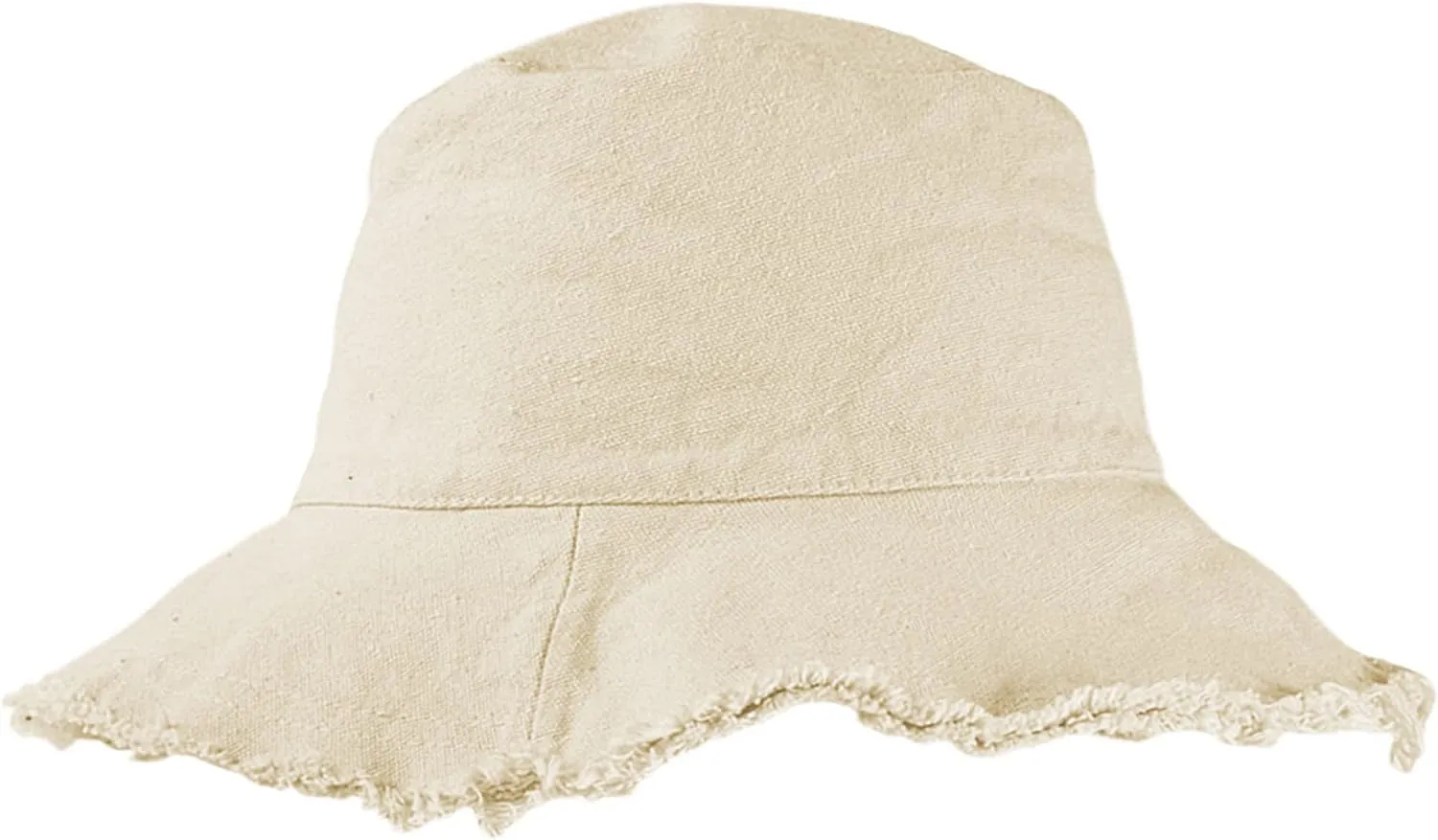 Frayed-Edge-Bucket-Hat-Summer Distressed-Beach-Sun-Hat-for-Women Men Teens Girls- Floppy Wide-Brim Fisherman Cap(Size: 7 1/8)