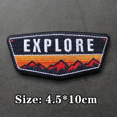 **Free Delivery** Velcro Patch •Embroidery Patch •Off-Road Patch  •Outdoor Patches for clothing Accessories
