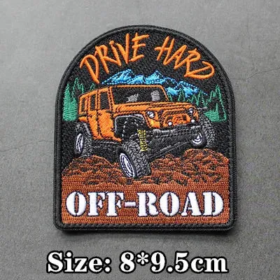 **Free Delivery** Velcro Patch •Embroidery Patch •Off-Road Patch  •Outdoor Patches for clothing Accessories