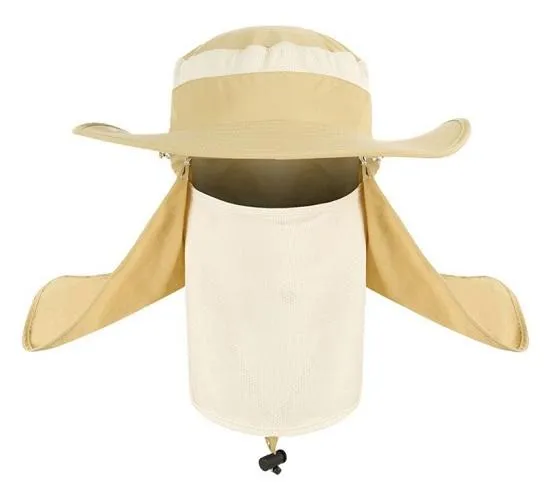 Full Coverage Sun Cap - Face & Neck Coverage ~ UPF 50 Sun Protection!