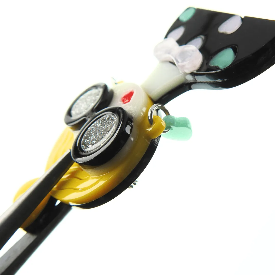 Fun acrylic brooch