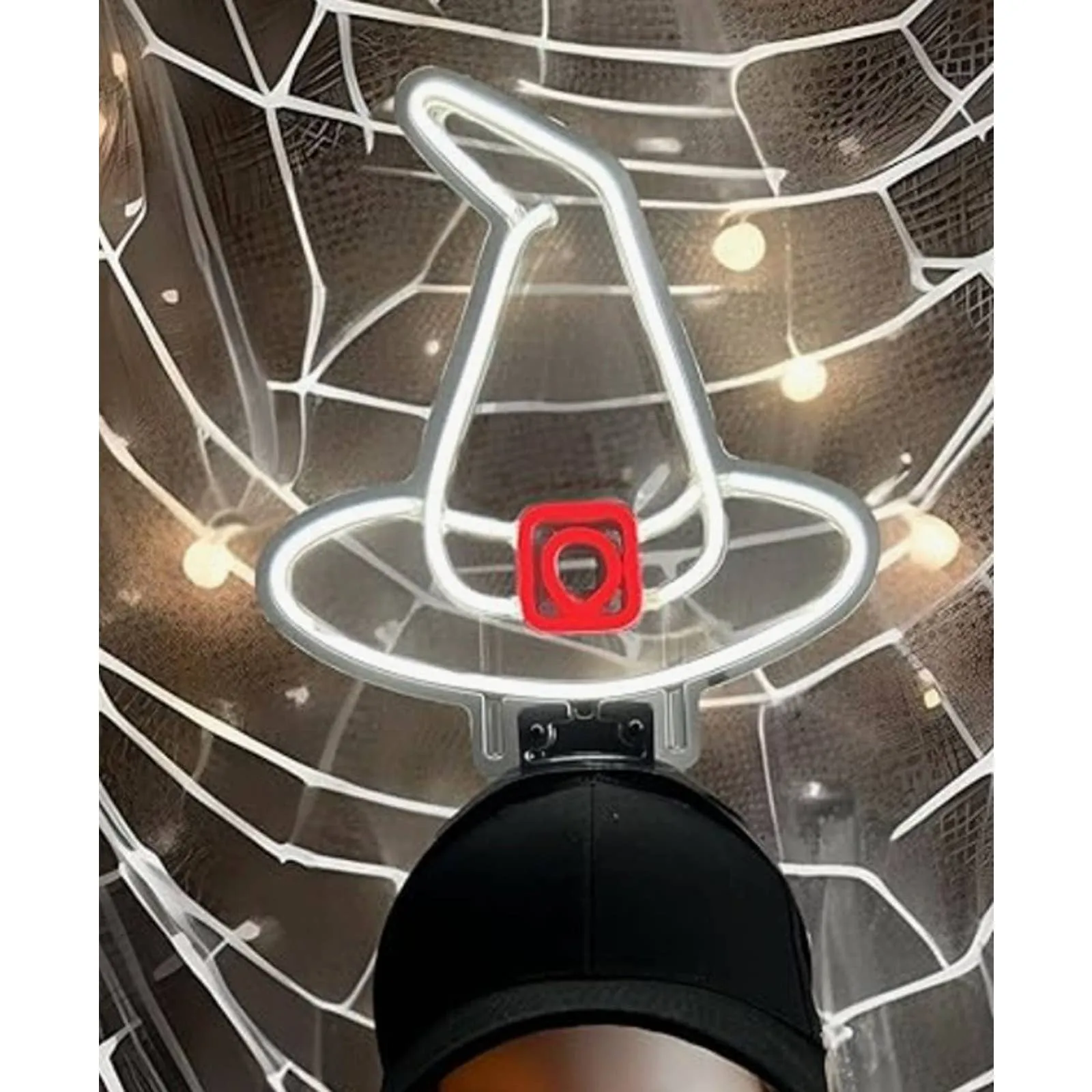 Fun Bright White/Red Wizards Hats LED Hat Light