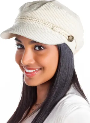 Funky Junque Greek Fisherman Newsboy Flat Cap - Stylish Versatile Hat