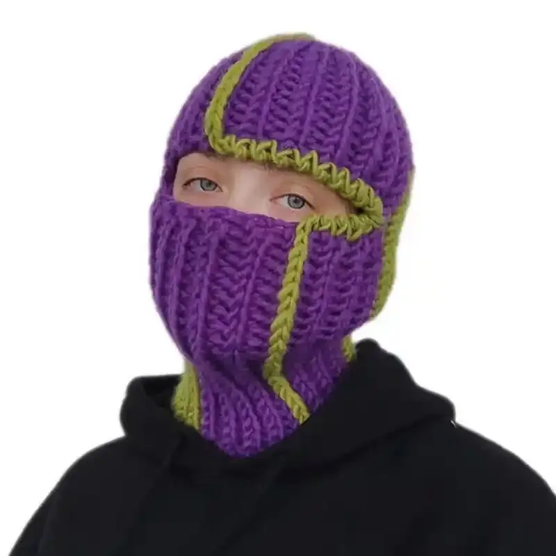 Funny Devil Horn Balaclava Hooded Mask