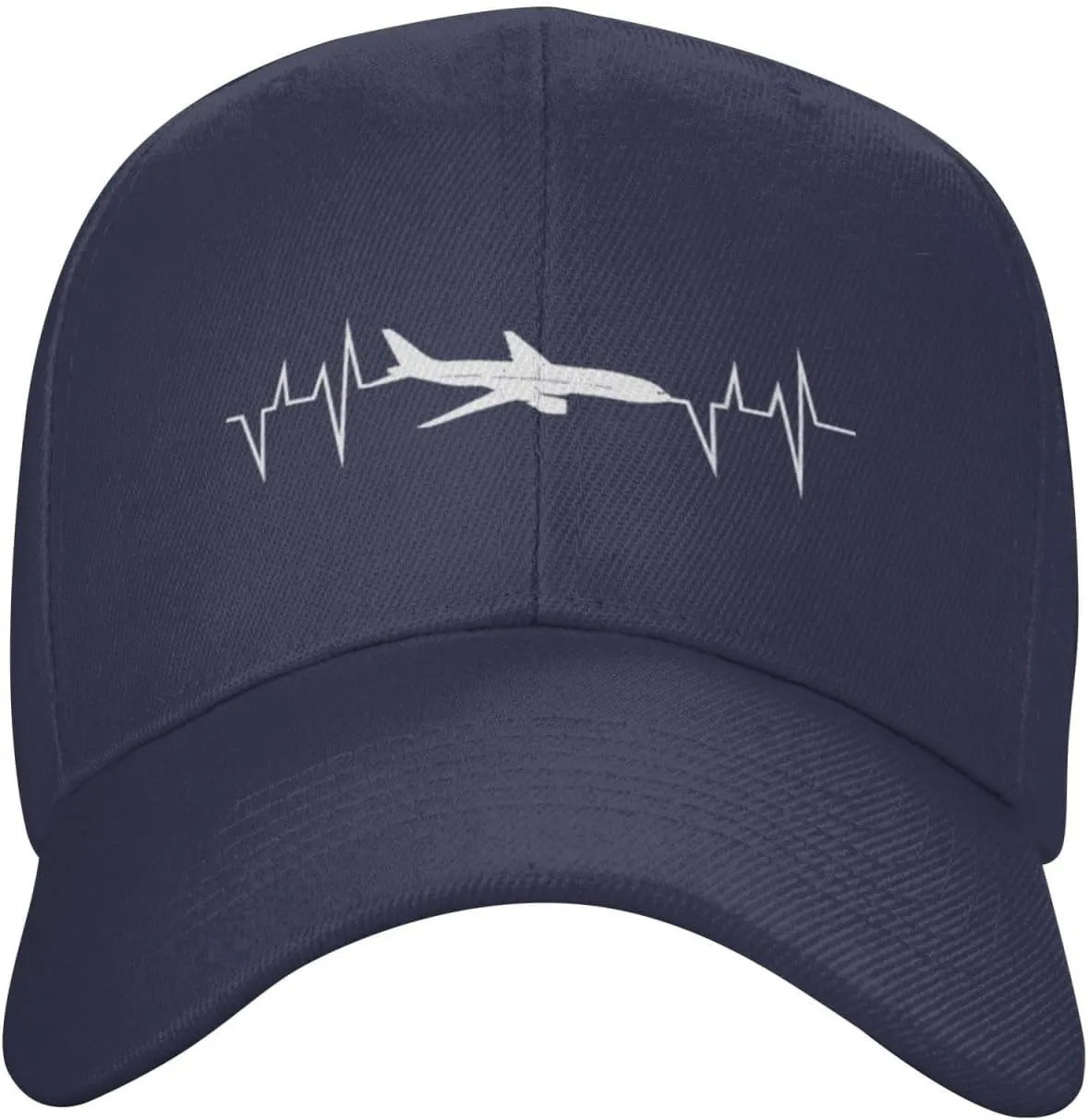 Funny-Flying-Airplane-Airline-Pilot-Heartbeat-Gifts Baseball Hats for Women Black Snapback Hat Baseball Cap Dad Hats