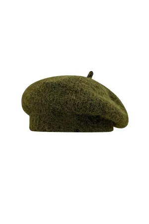 Fuzzy Mohair French Beret Hat