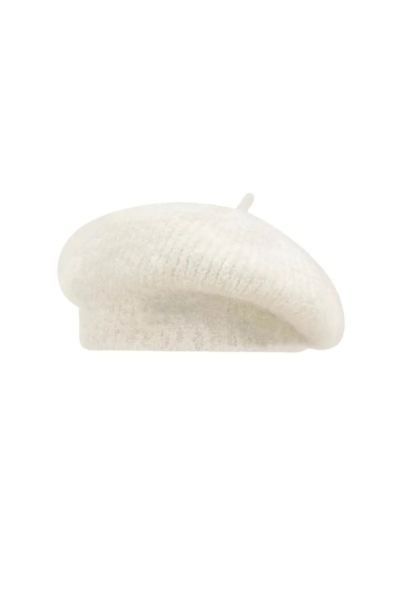 Fuzzy Mohair French Beret Hat