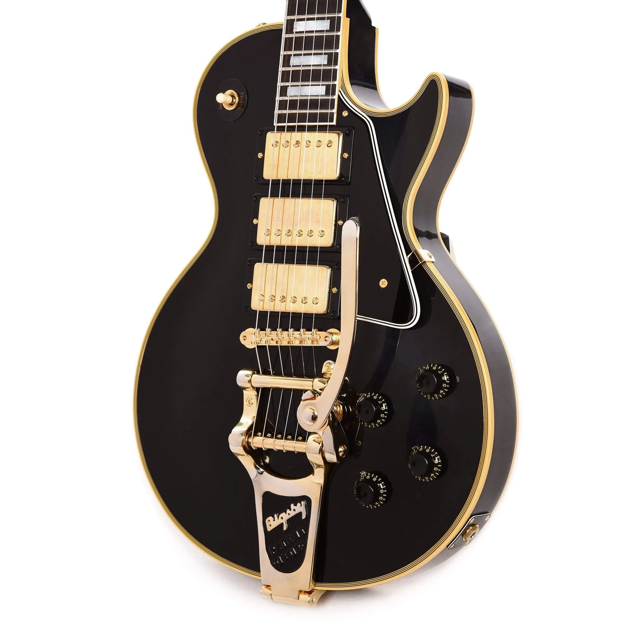 Gibson Custom Shop 1957 Les Paul Custom Reissue 3-Pickup Ebony VOS w/Bigsby
