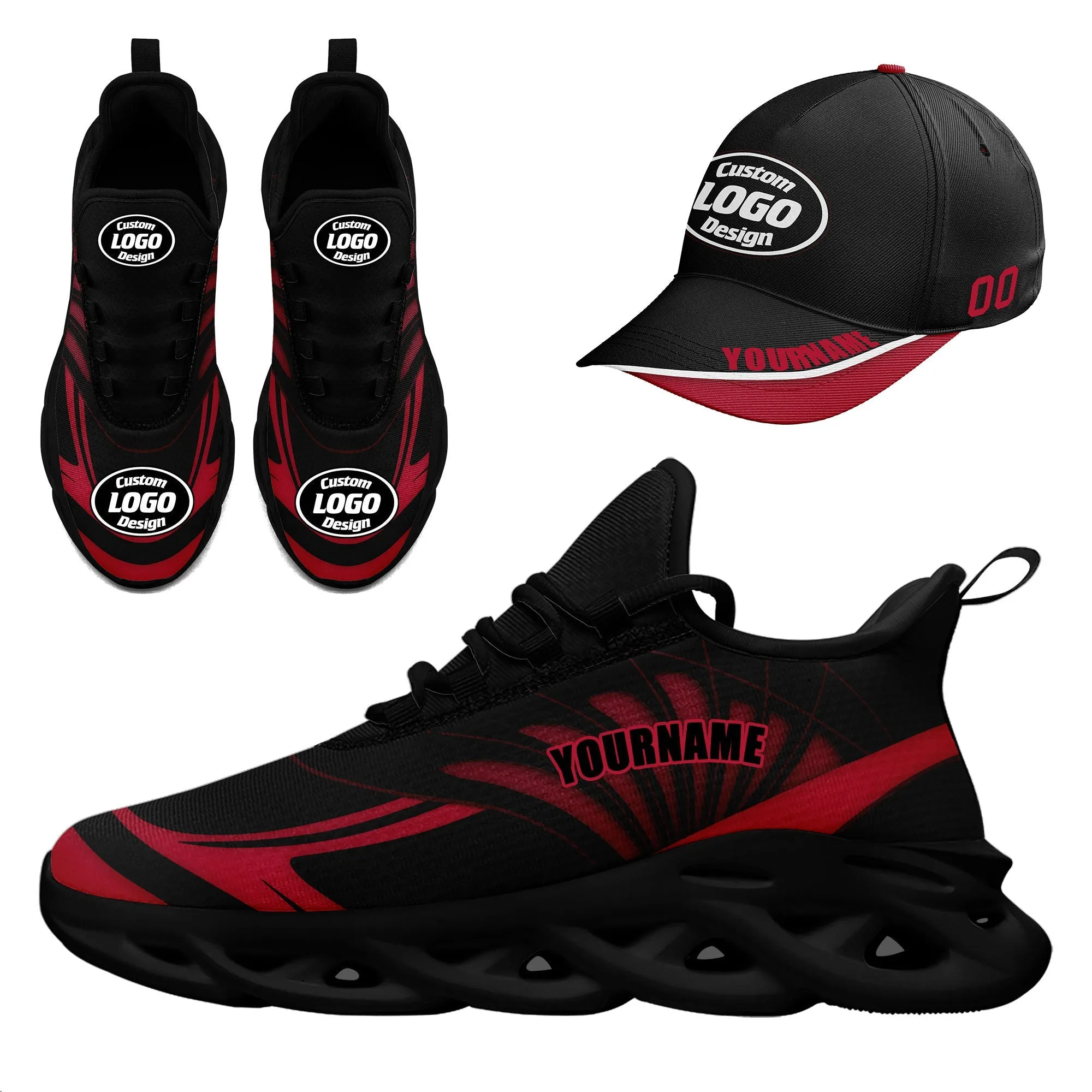 Gift Ideas,Custom MaxSoul Shoes and Hat Combo Personalized JH-D020105-4
